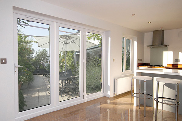 uPVC White Bi-Fold Doors